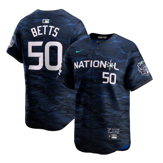 Men%27s National League Nike 2023 MLB All-Star #50 Mookie Betts Game Limited Player Jersey